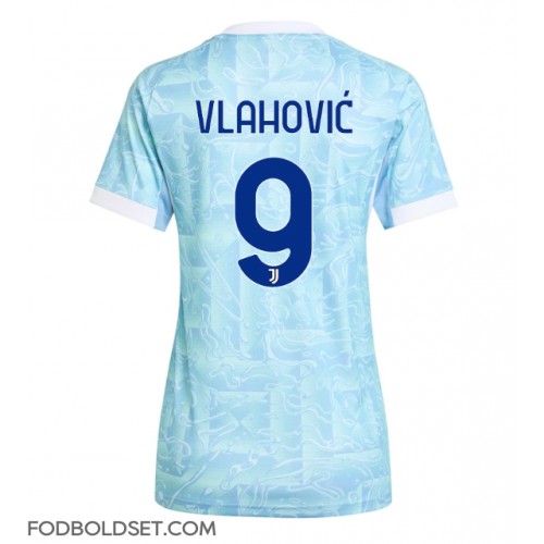 Juventus Dusan Vlahovic #9 Udebanetrøje Dame 2025-26 Kortærmet